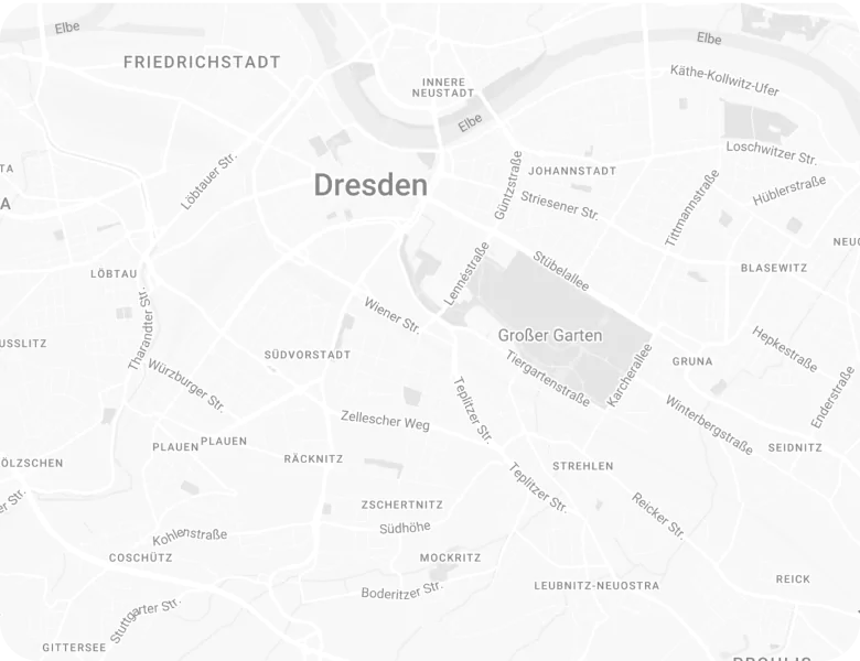 Unser Hauptsitz und unsere Hausverwaltung befinden sich in Dresden, eine Niederlassung befindet sich in Berlin. Von hier aus betreuen wir deutschlandweit mehr als 2.000 Mandanten.